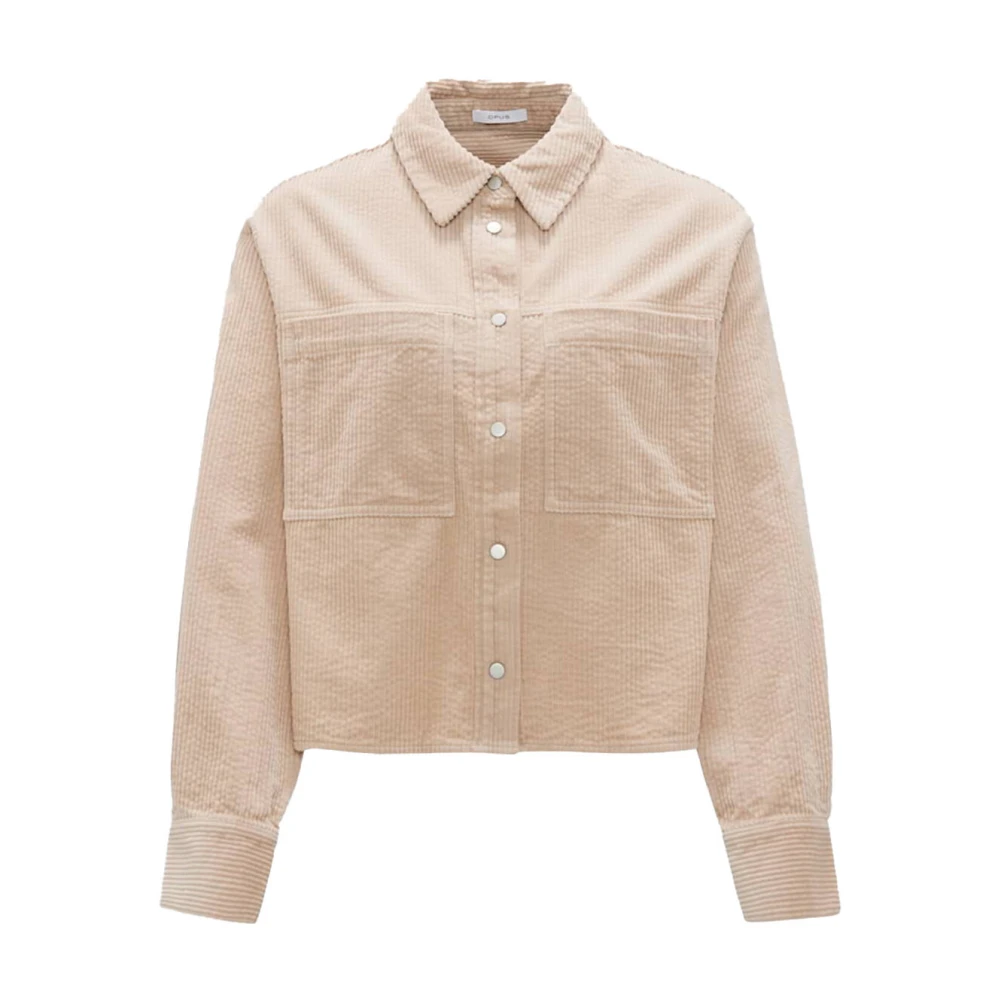 Opus Blouse met Lange Mouwen en Falba Brown Dames