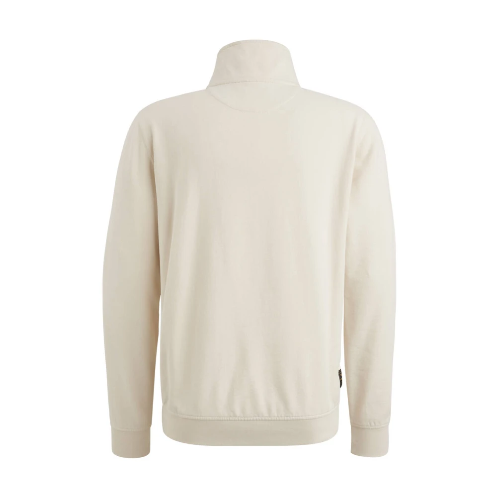PME Legend Geborsteld Terry Half Zip Pullover Beige Heren