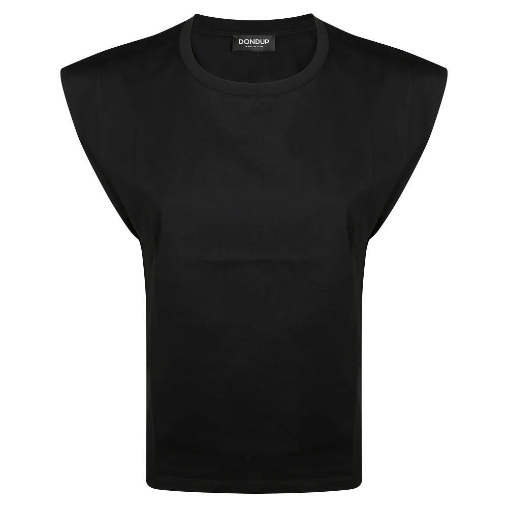 Dondup Casual Katoenen T-Shirt voor Mannen Black Dames