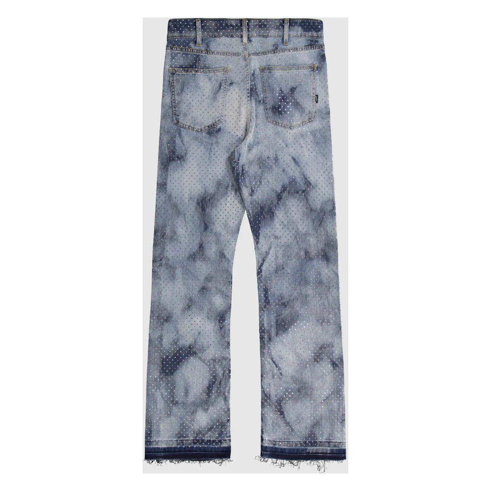 Laneus Denim Silver Strass Jeans Blue Dames