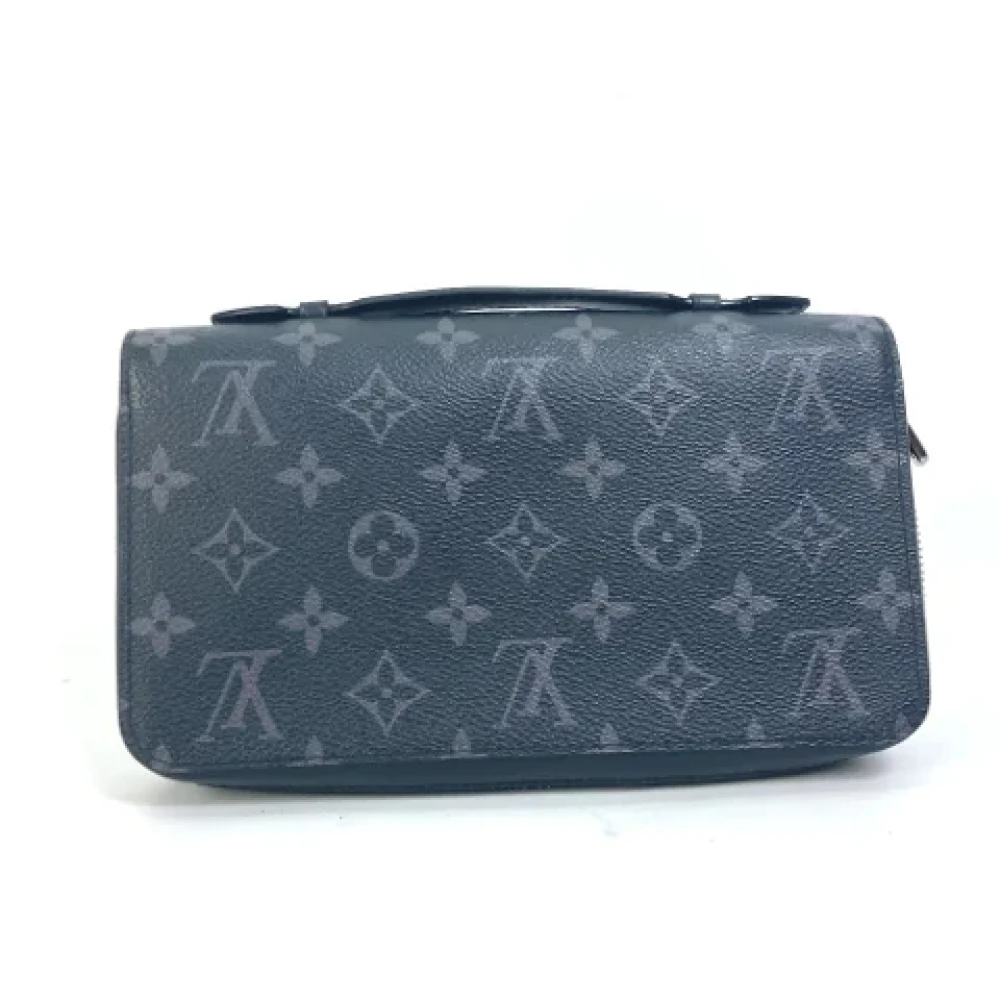 Louis Vuitton Vintage Pre-owned Canvas wallets Black Heren