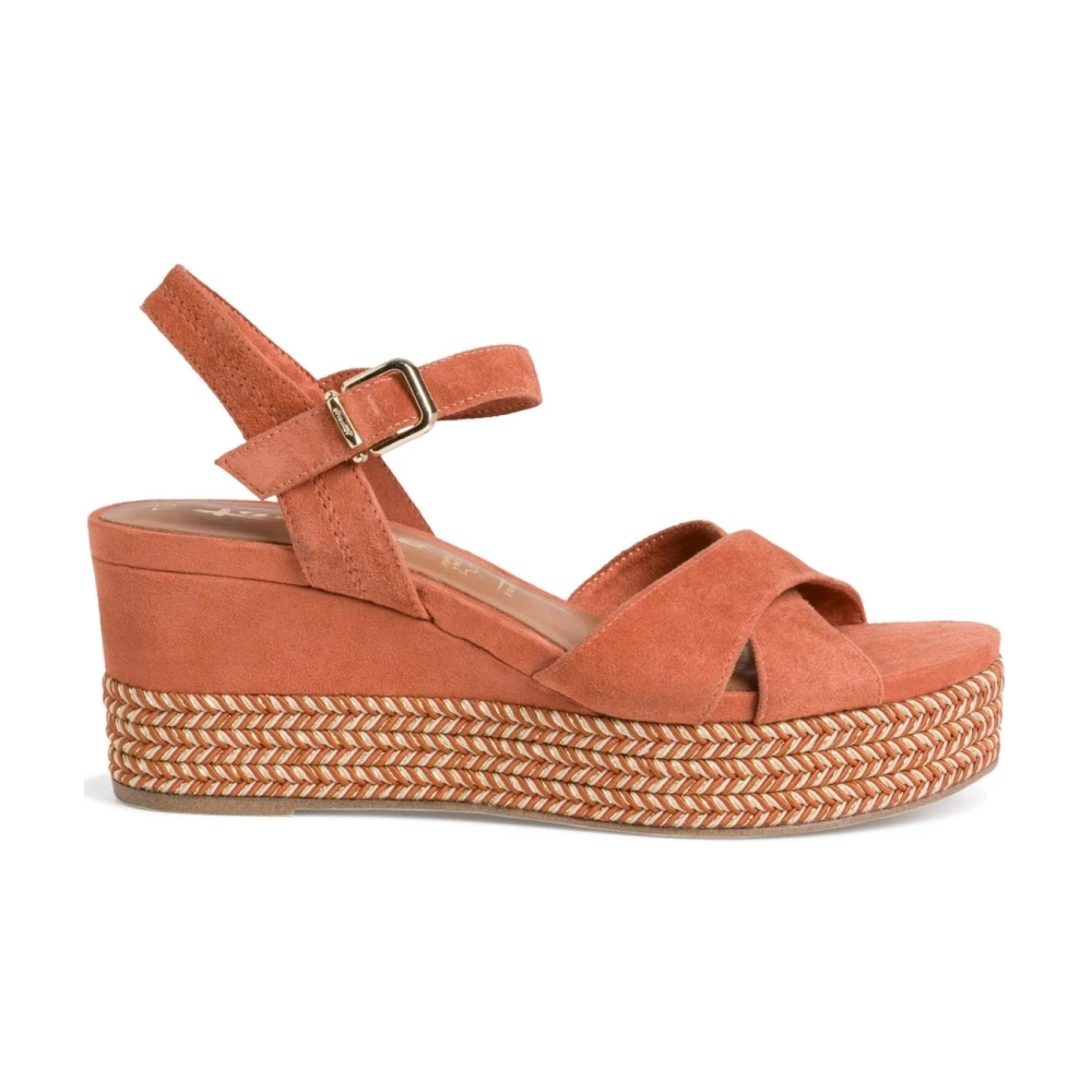 Tamaris Women's Brown Wedges, 6 Uk, Casual Open Toe Sandals