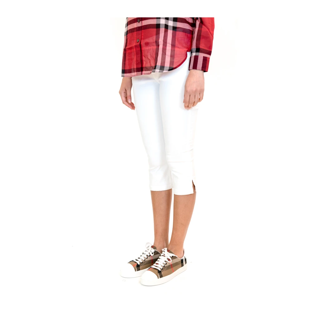 Burberry Witte Denim Jeans voor Stijlvolle Look White Dames