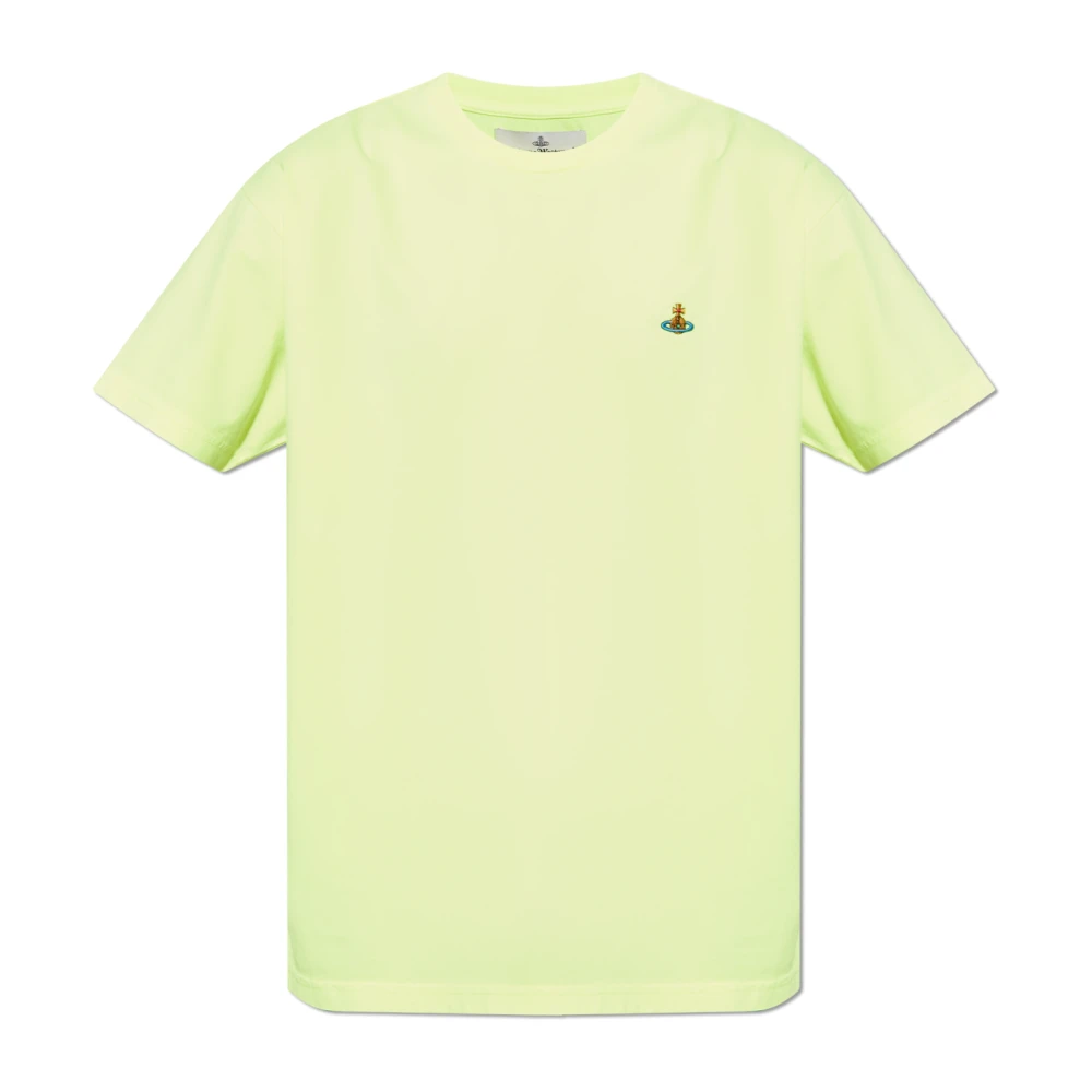 Vivienne Westwood T-shirt met logo Yellow Heren