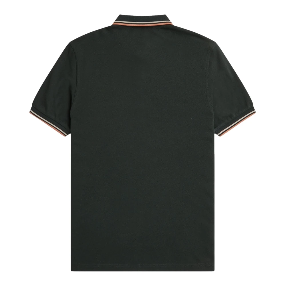 Fred Perry Groene Twin Tipped Polo Shirt Green Heren