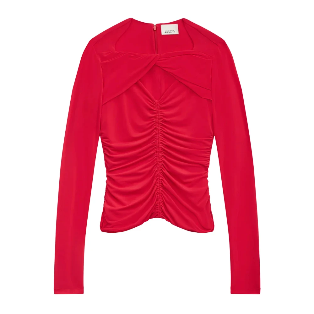 Isabel marant Stijlvolle Vandalia Top voor vrouwen Red Dames
