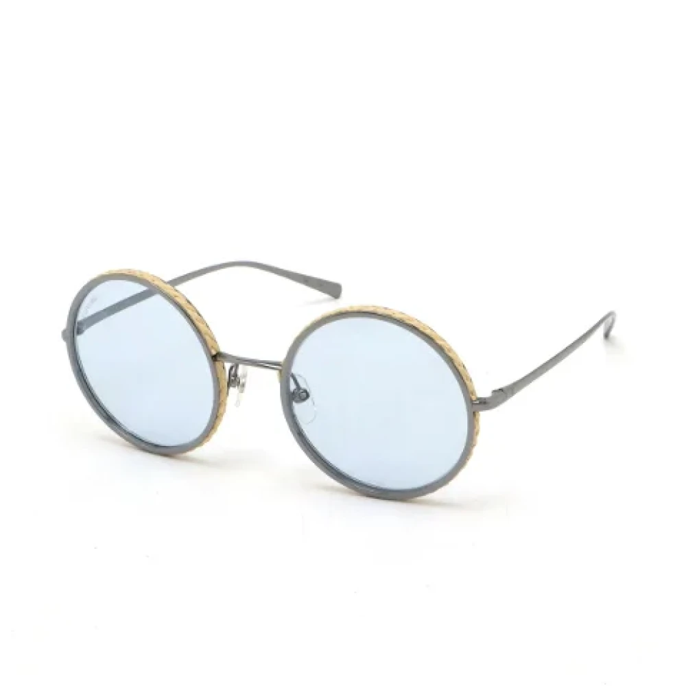 Chanel Vintage Pre-owned Glass sunglasses Blue Dames