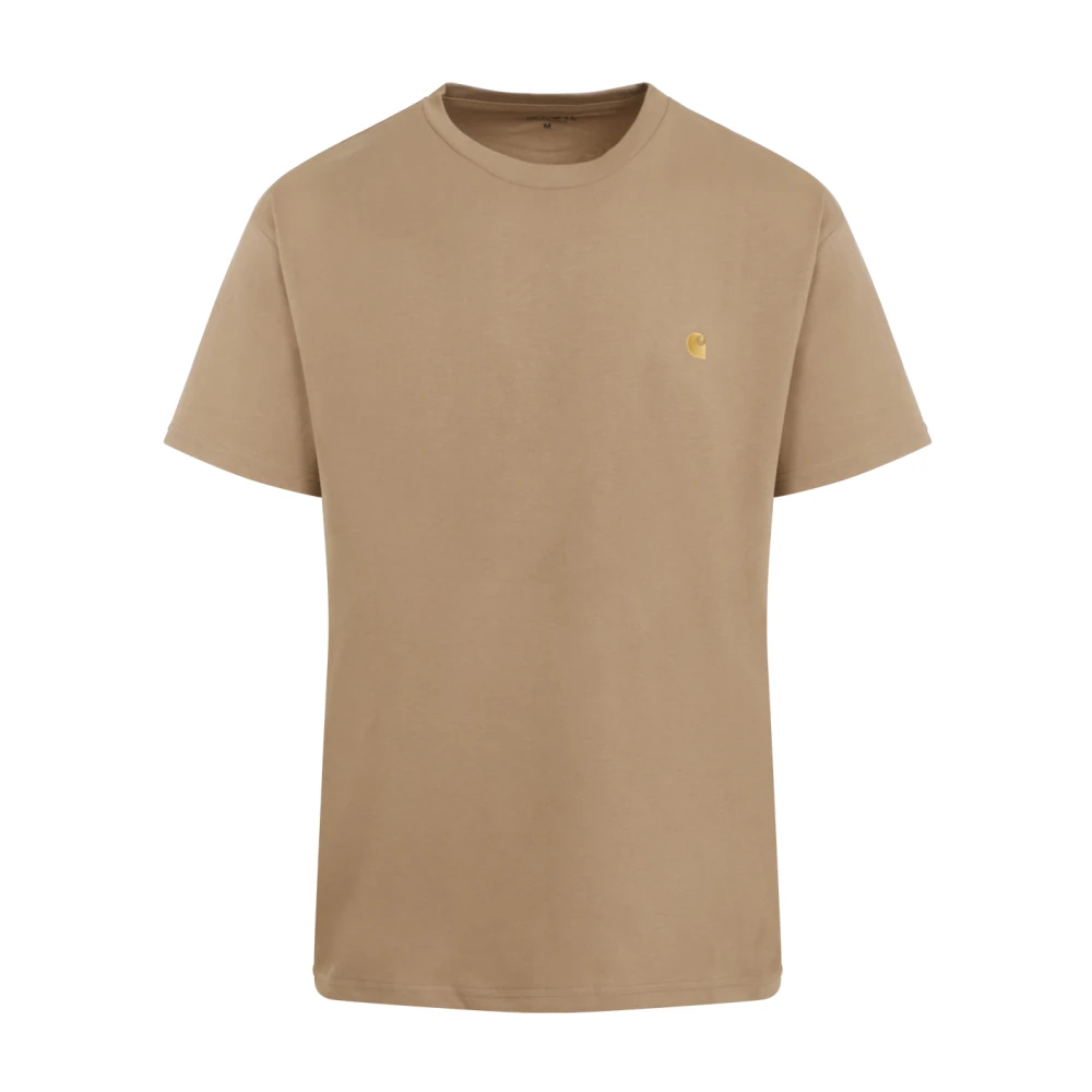 Carhartt WIP Gouden Chase T-Shirt Brown Heren