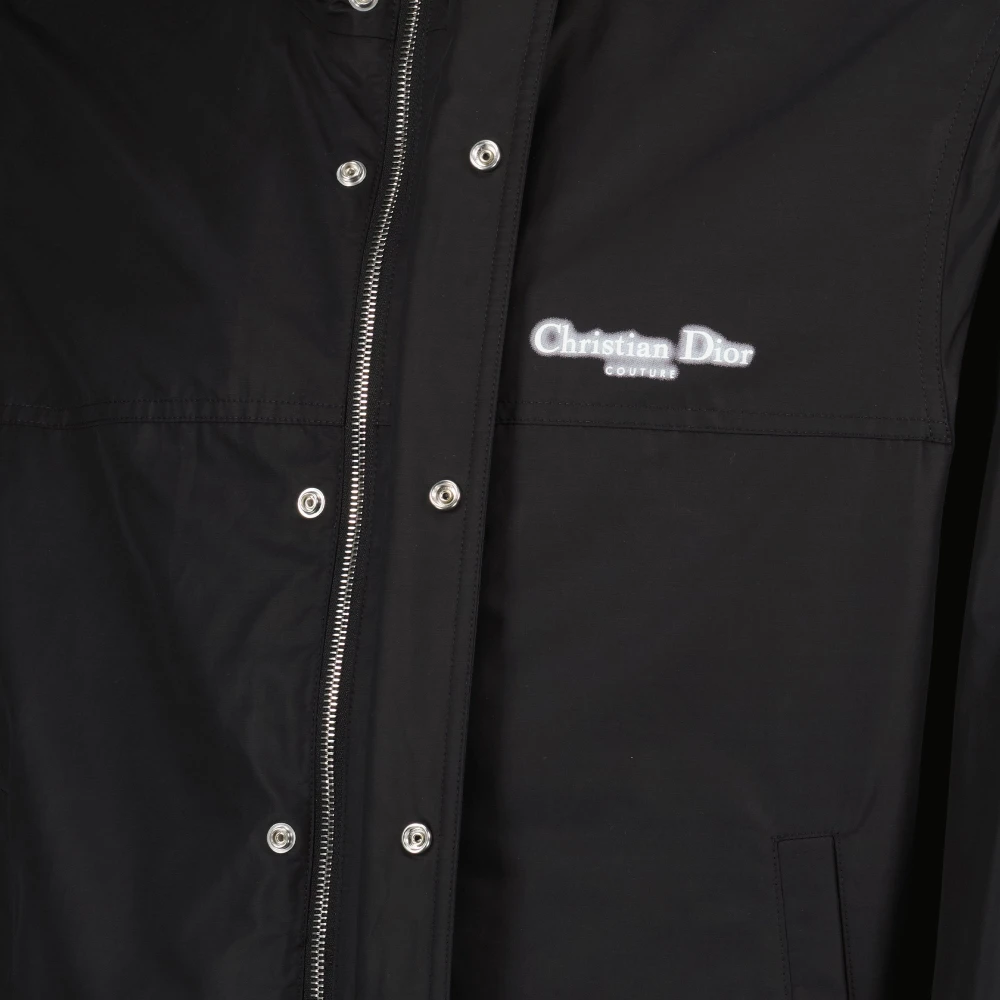 Dior Stijlvolle Windbreaker Jas Zwart Black Heren