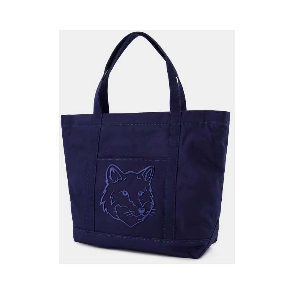Maison Kitsuné Tote Bags Blue Dames