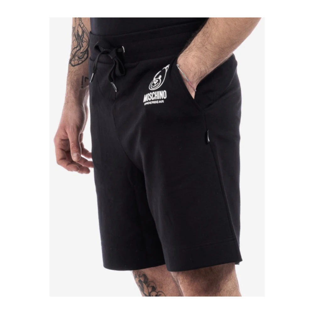 Moschino Zwarte Shorts voor Vrouwen Black Heren