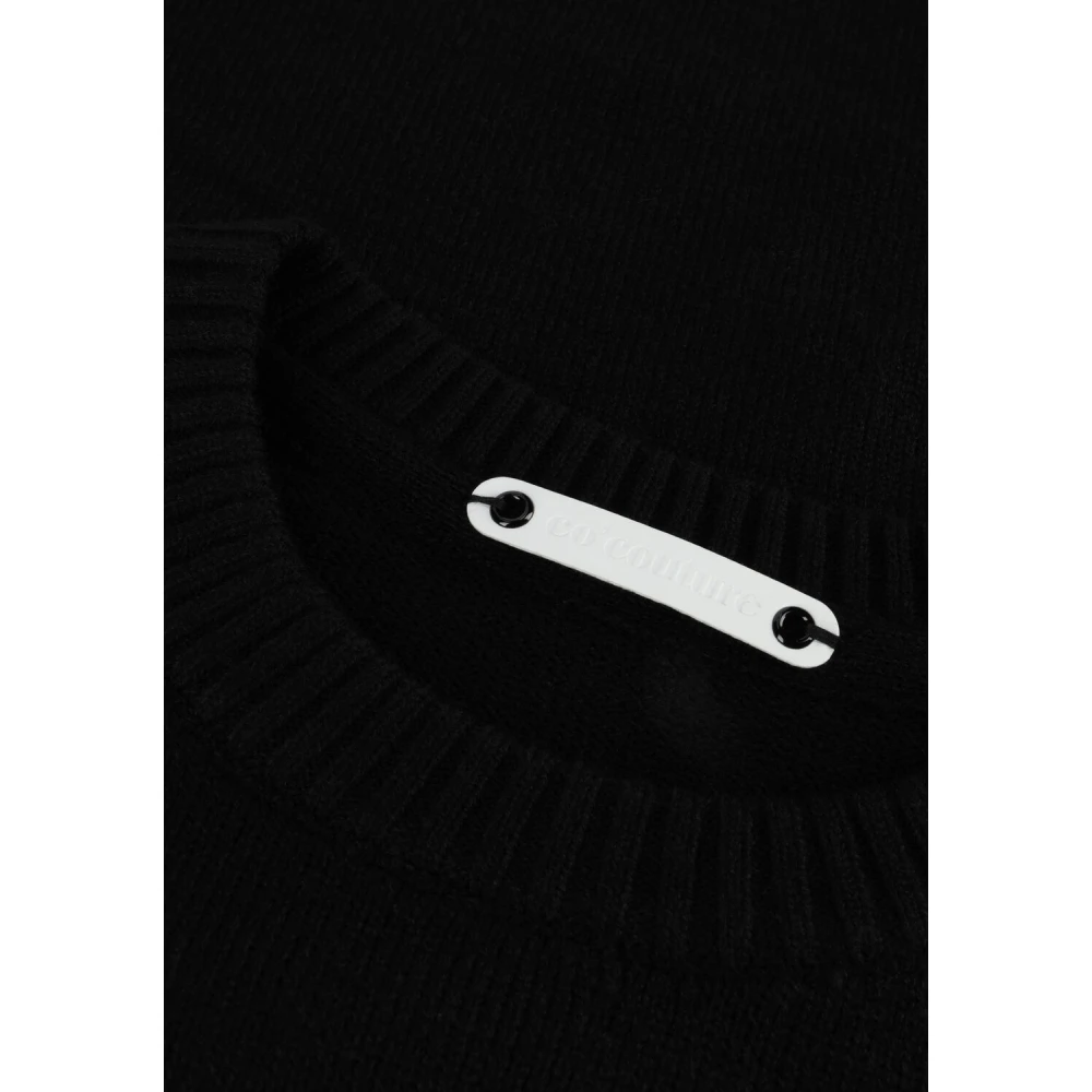Co'Couture Zwarte Gebreide Trui Mero O Black Dames
