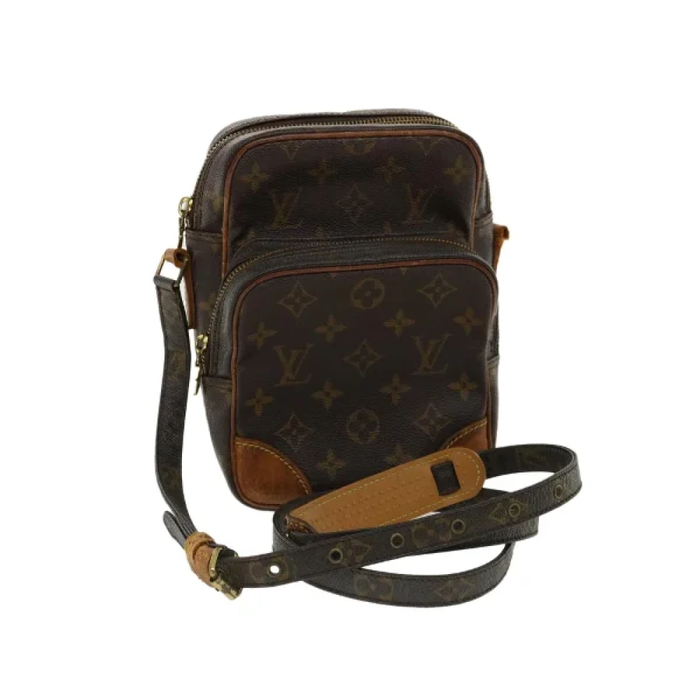 Louis Vuitton Vintage Förägda GG Canvas Tote Bag Brown, Dam