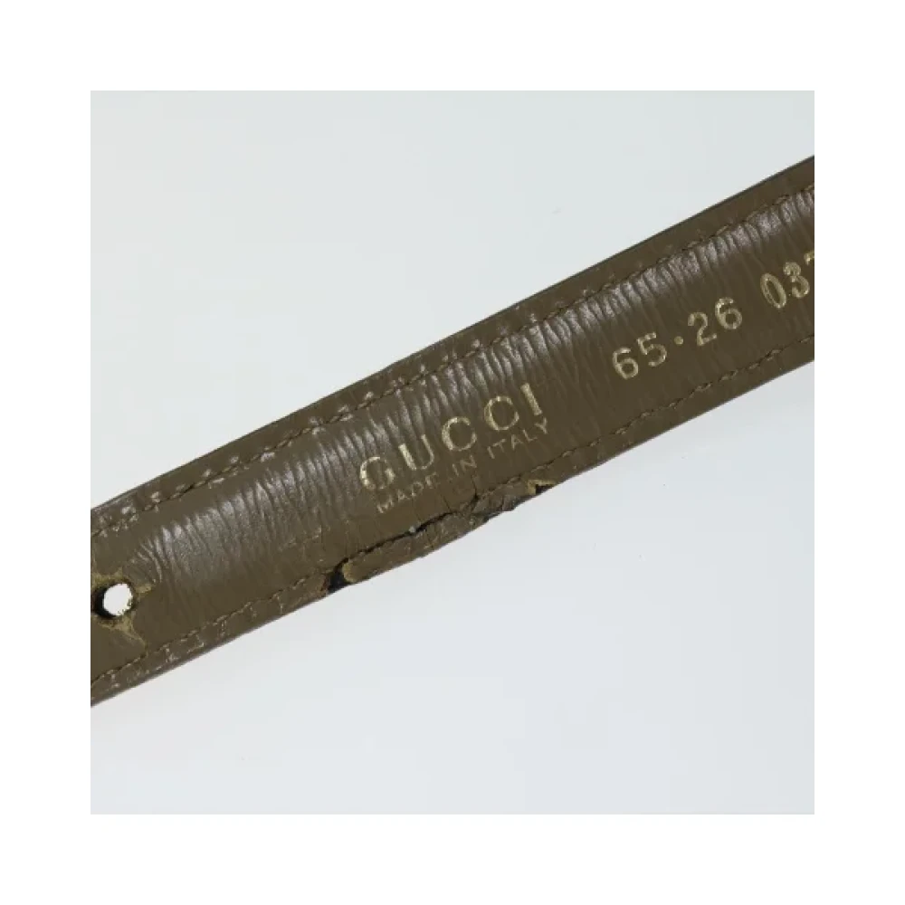 Gucci Vintage Pre-owned Leather belts Beige Dames