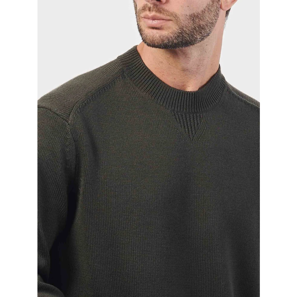 Emporio Armani Groene Basic Crewneck Sweater Green Heren
