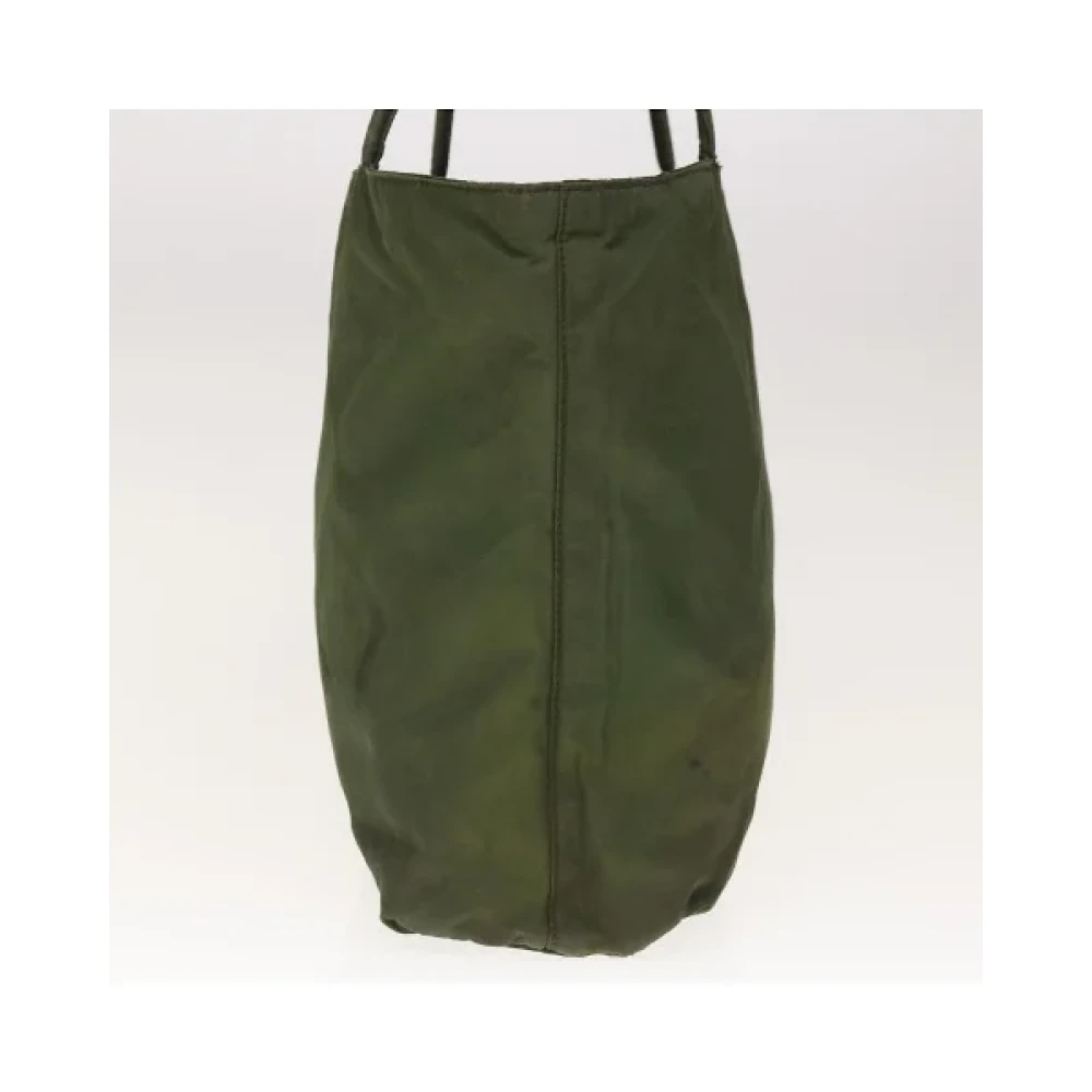 Prada Vintage Pre-owned Nylon prada-bags Green Dames