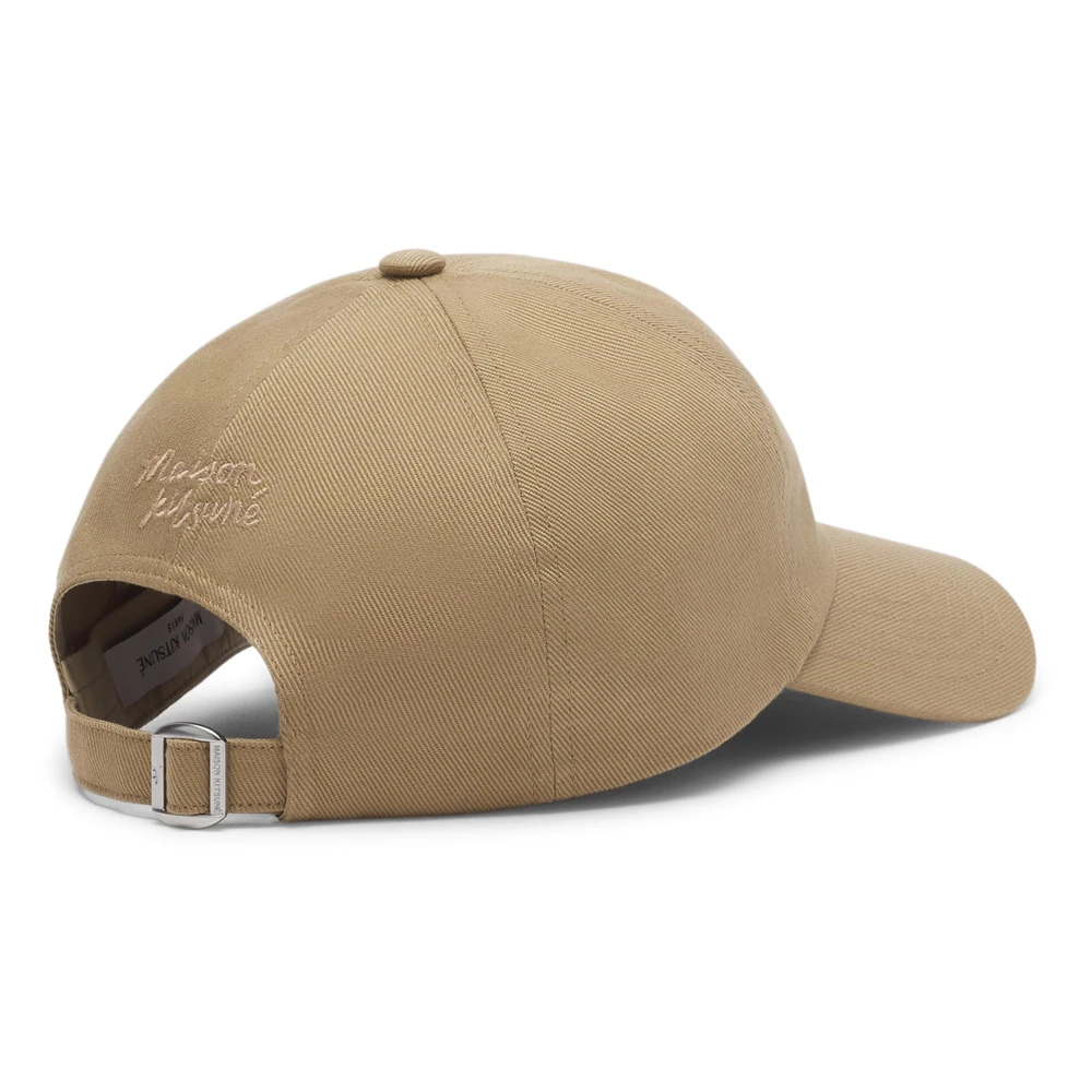 Maison Kitsuné Gedurfde Vos Hoofd Pet Beige Heren