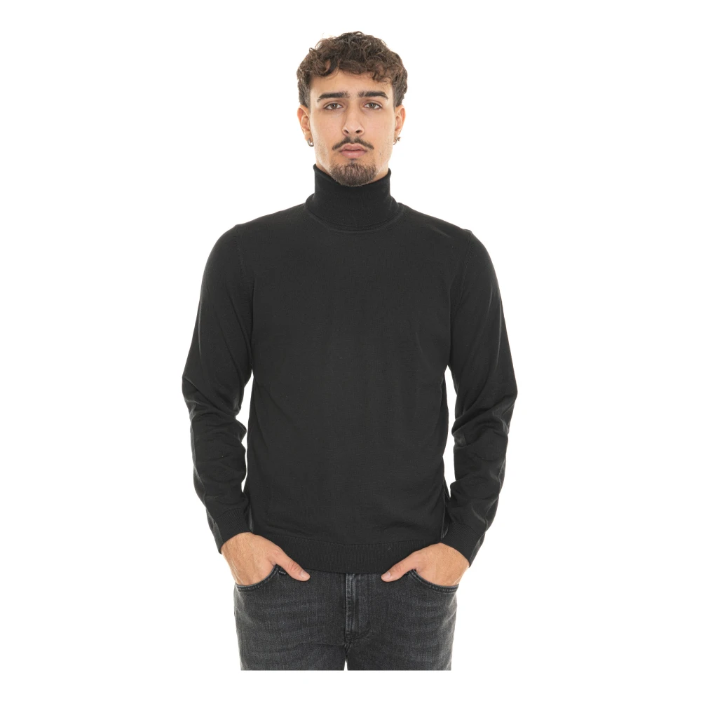 Boss Musso-P Turtleneck Pullover Black Heren