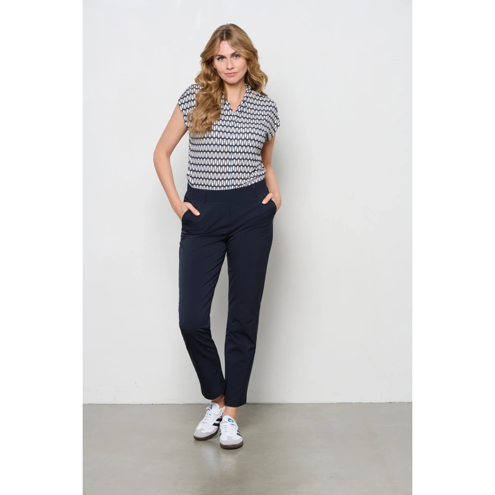 &Co Woman Slim Fit Broek Blue Dames
