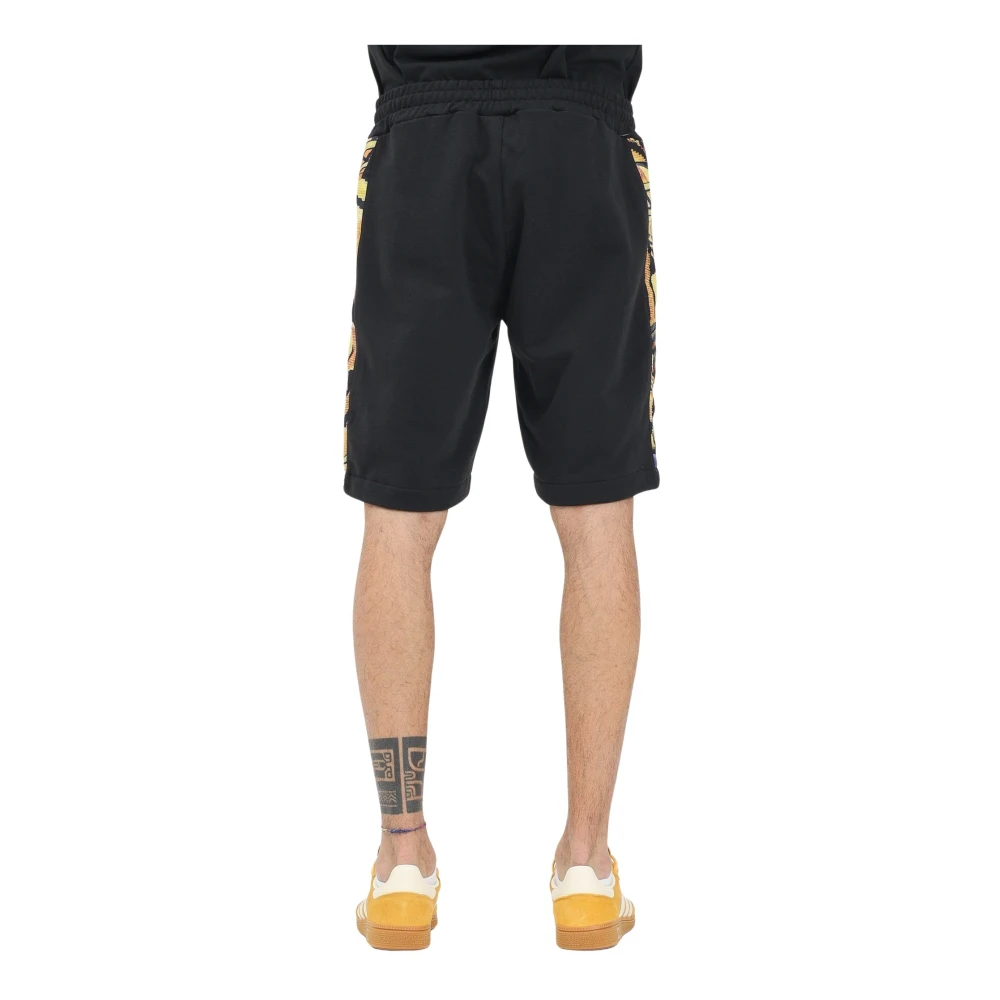 Australian Zwarte sportieve shorts met contrastbanden Black Heren