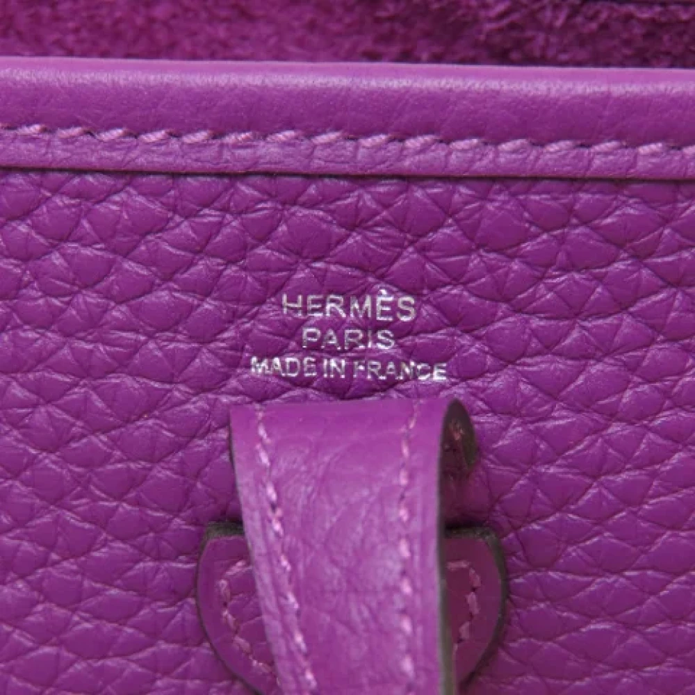 Hermès Vintage Pre-owned Leather shoulder-bags Purple Dames