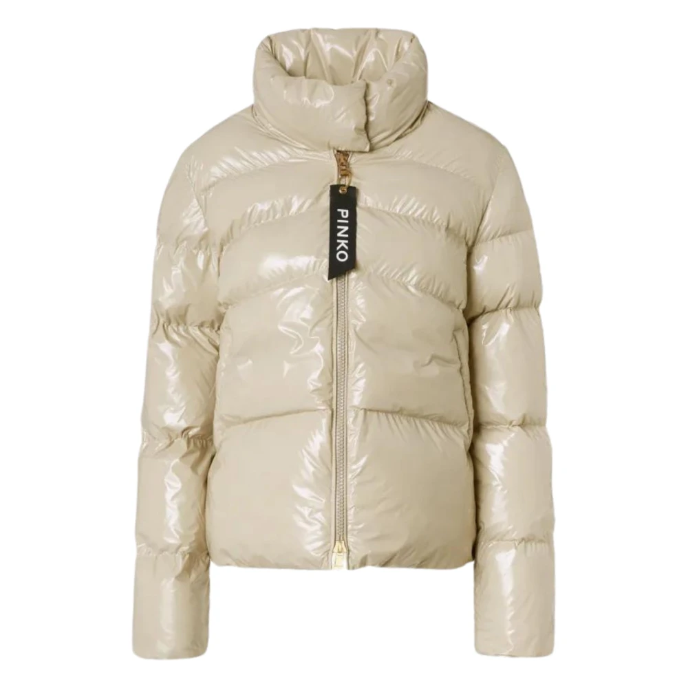 pinko Zandjas met Mirco Pufferstijl Beige Dames