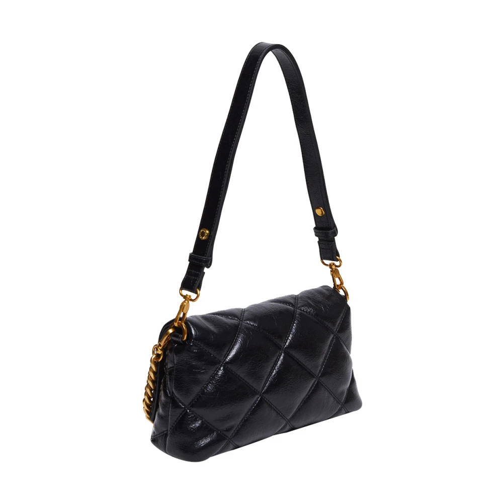 Liu Jo Zwarte Schoudertas Elegant Functioneel Black Dames