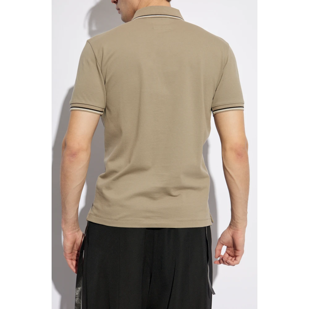 Emporio Armani Polo met bedrukt logo Gray Heren