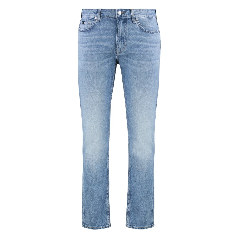 Hugo Men's Blue 5-Pocket Slim Fit Jeans - Slim Fit Jeans - W31 - Jeans
