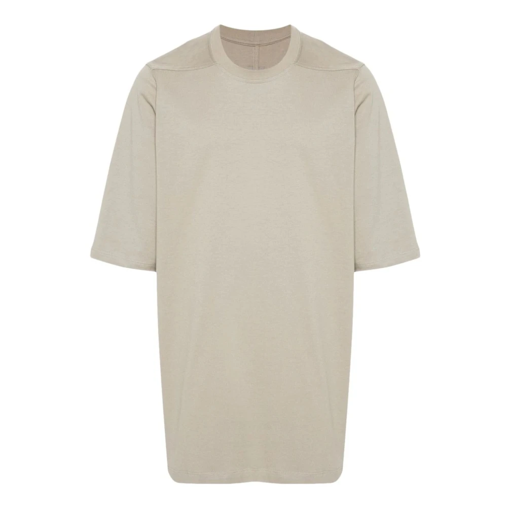 Rick Owens Biologisch Katoen Parel Grijs Jersey T-shirt Beige Heren