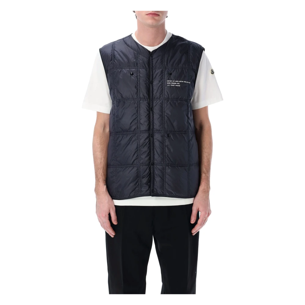 Moncler - Jackets > Vests - Blue - Moncler - Modalova