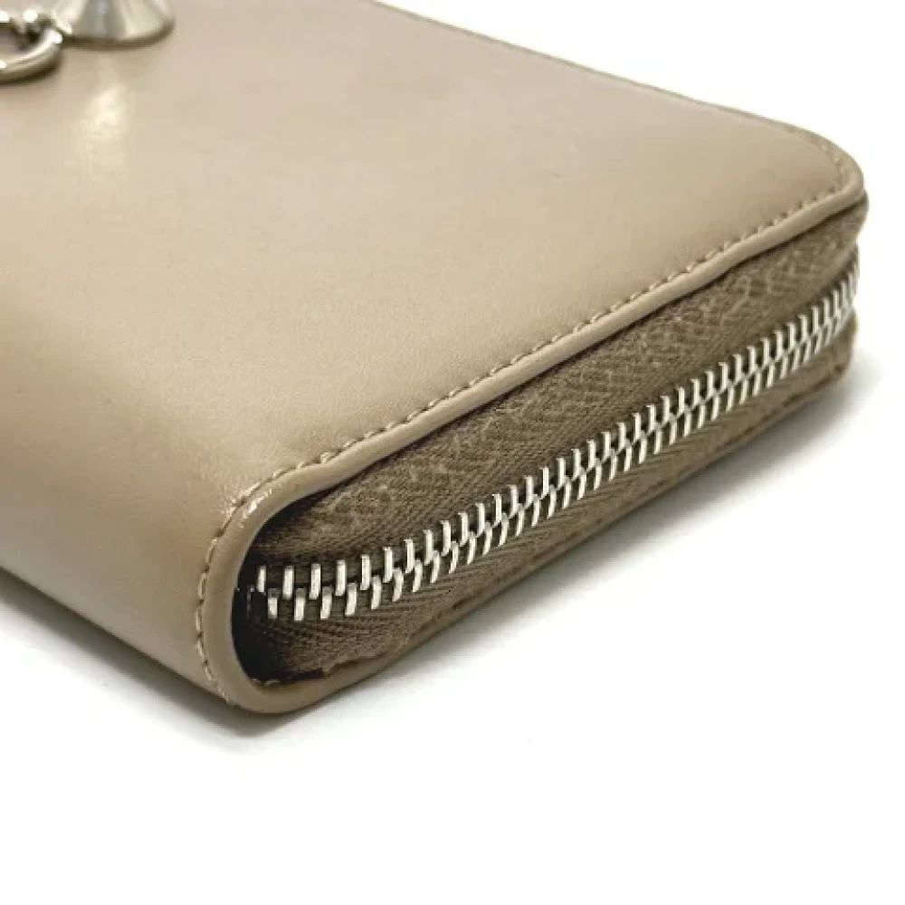Fendi Vintage Pre-owned Leather wallets Beige Heren