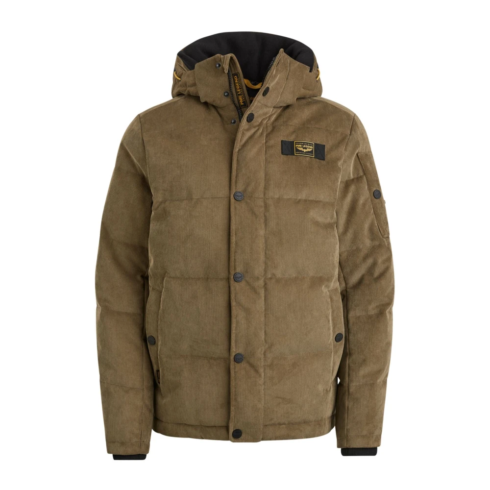 PME Legend Corduroy Gobbler Jack met Verstelbare Capuchon Beige Heren