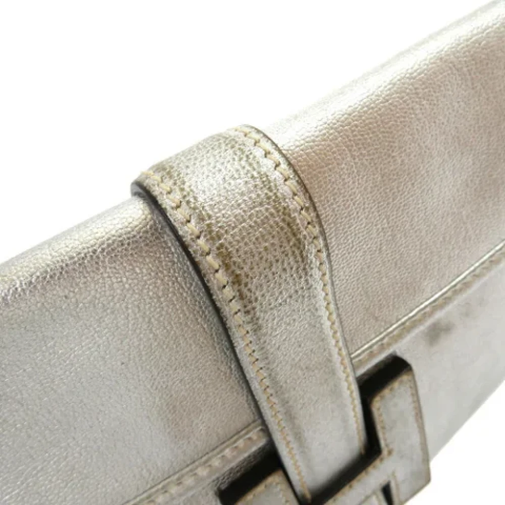 Hermès Vintage Pre-owned Fabric clutches White Dames
