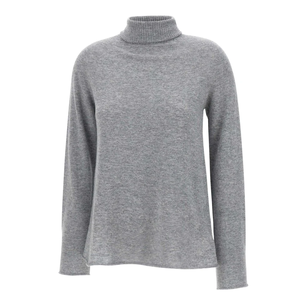 Kaos Wollen Coltrui Lichtgrijs Gray Dames