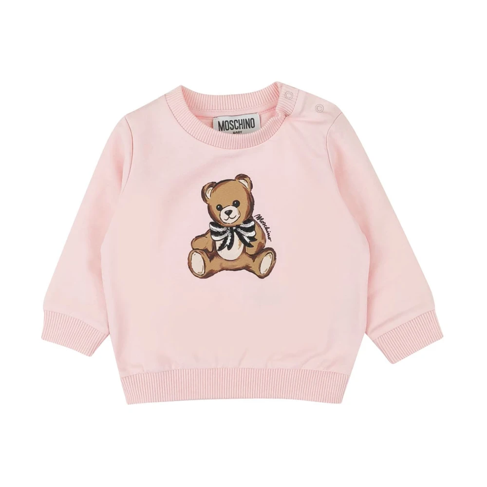 Moschino Boys Pink Kids Sweatshirts, 3 Y, Felpa In Cotone