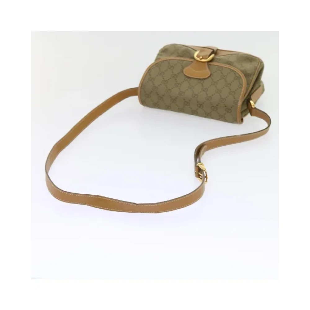 Gucci Vintage Pre-owned Canvas gucci-bags Green Dames