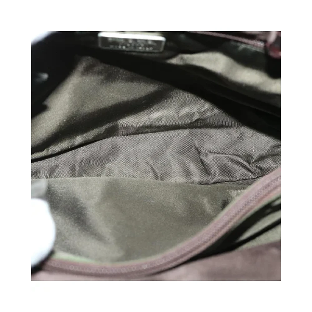 Prada Vintage Pre-owned Satin handbags Brown Dames