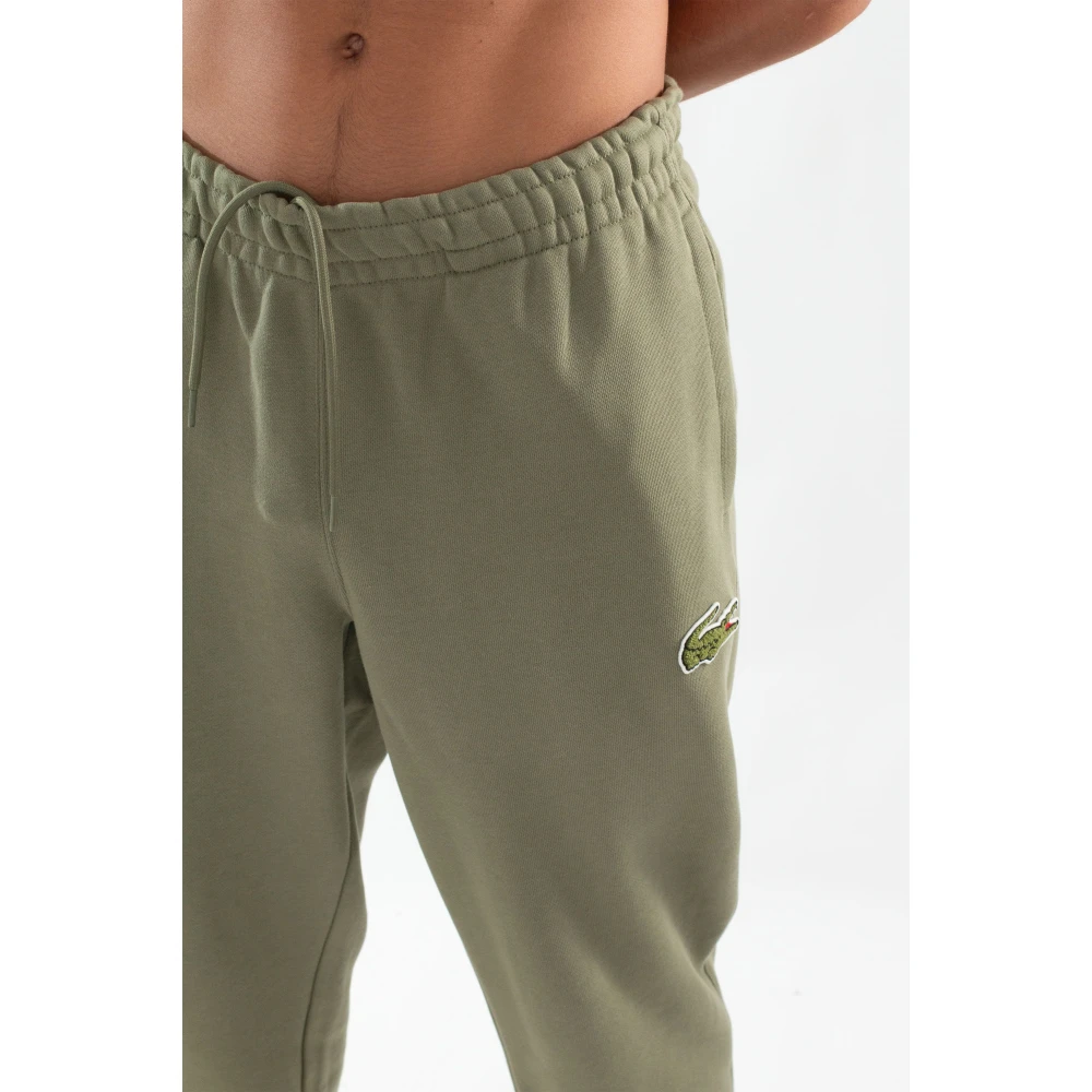 Lacoste Stijlvolle Croc Sweatpants in BMY Green Heren