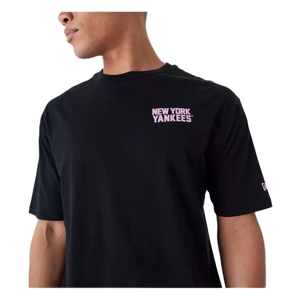 new era Wordmark OS T-shirt Black Heren