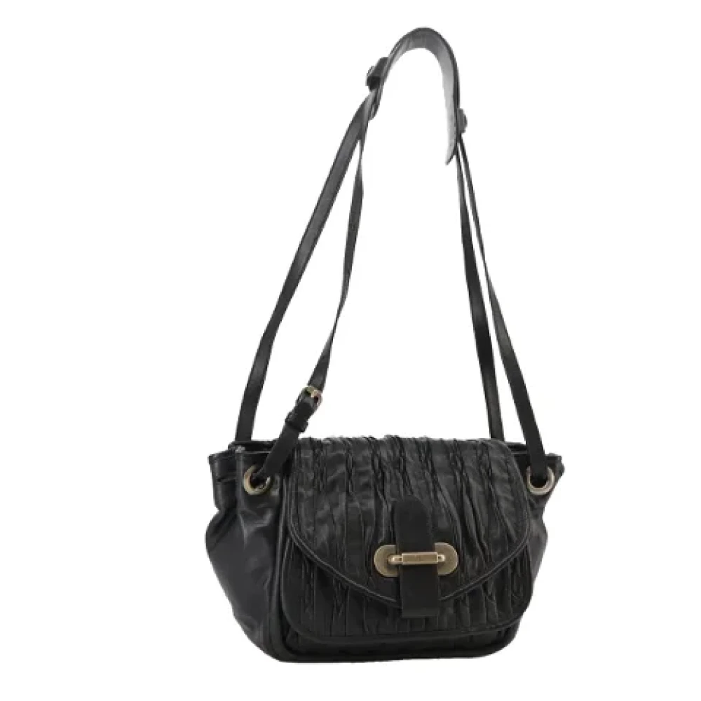 Bally Pre-owned Leather shoulder-bags Black Dames