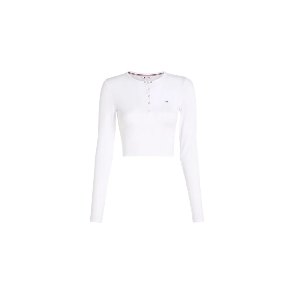 Tommy Jeans Ronde Hals T-shirt White Dames