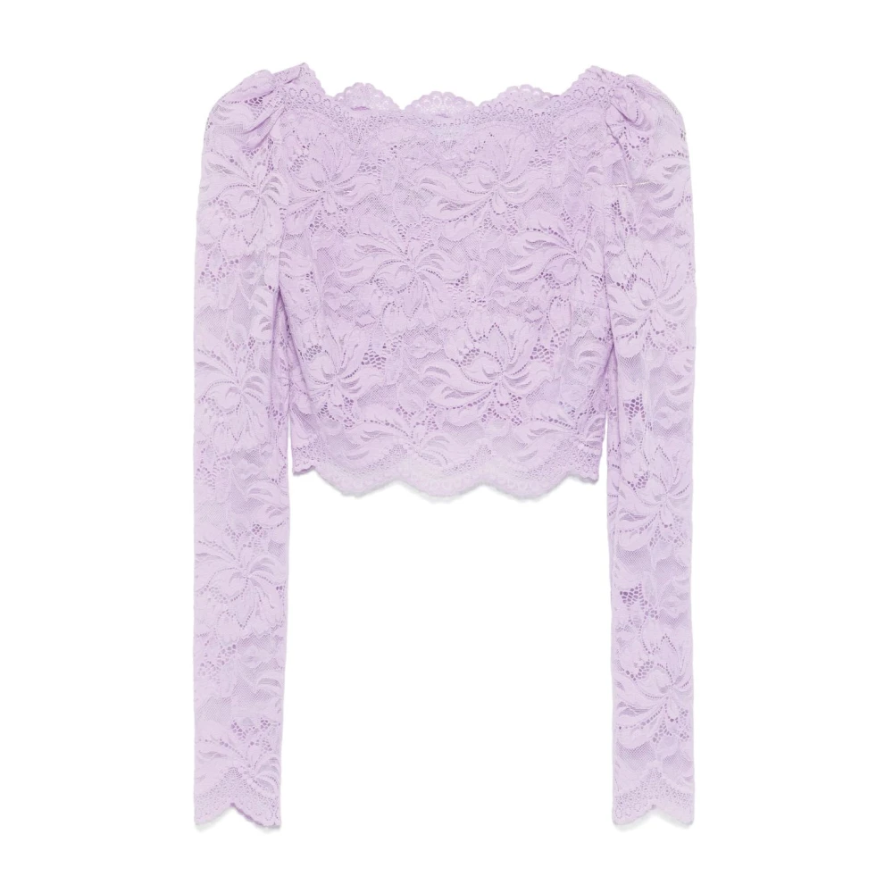 Paco Rabanne Lilla T-shirts & Polo's voor vrouwen Purple Dames