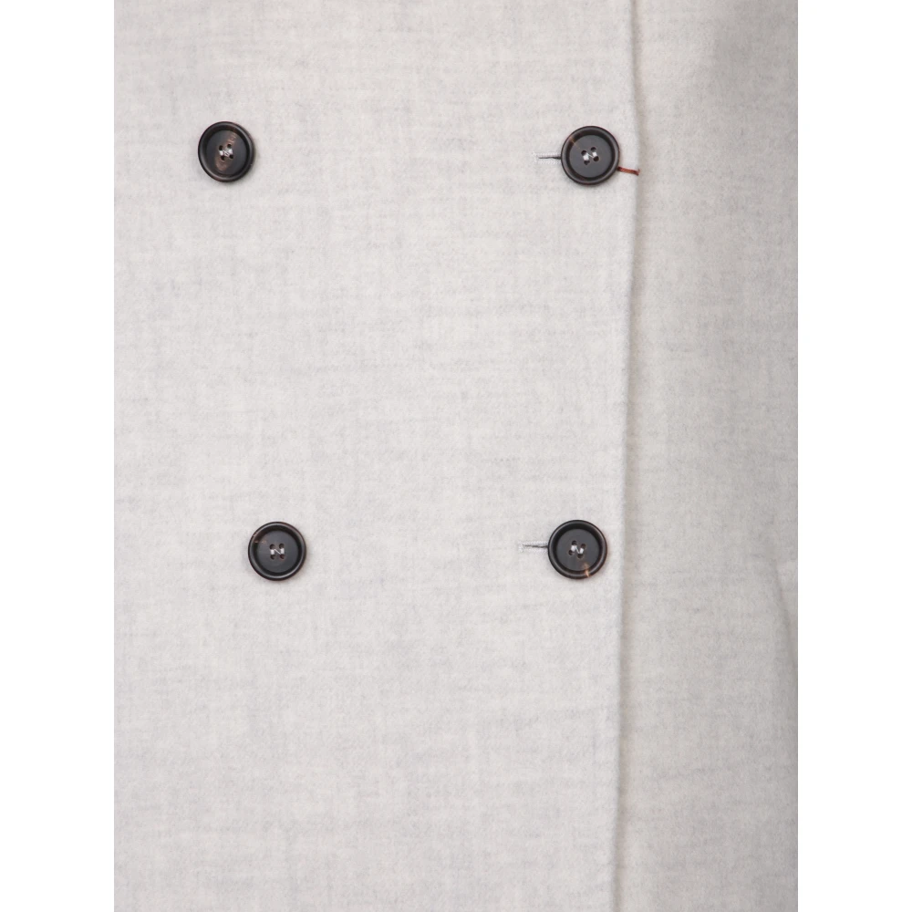 BRUNELLO CUCINELLI Luxe Grijze Jas Aw24 Gray Dames