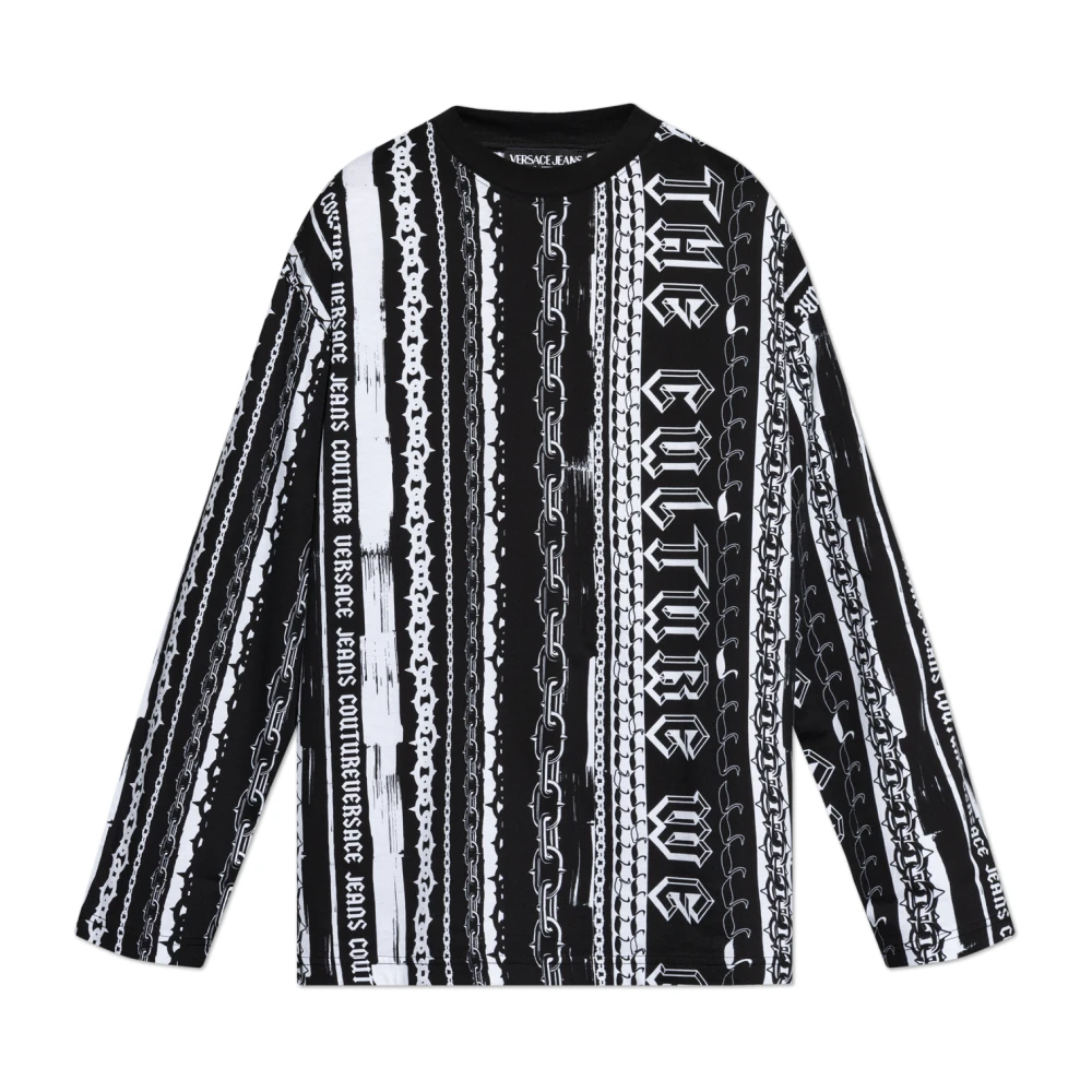 Versace Jeans Couture T-shirt met patroon Black Heren