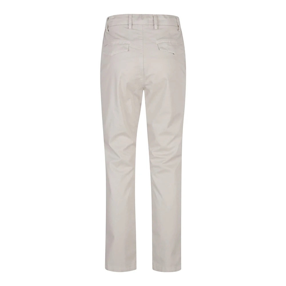 Eleventy Zand Katoen Elastaan Broek Made in Italy Beige Dames