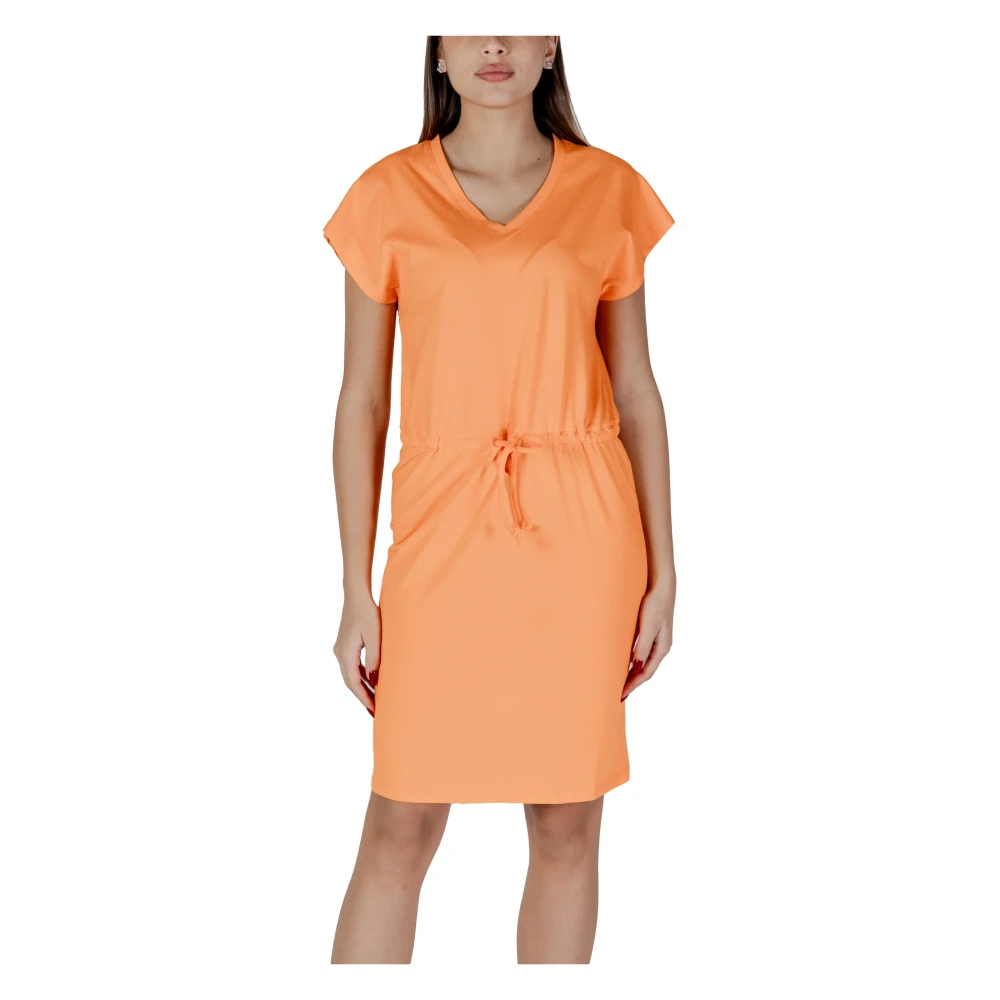 b.Young Lente Zomer Dames Jurken Collectie Orange Dames