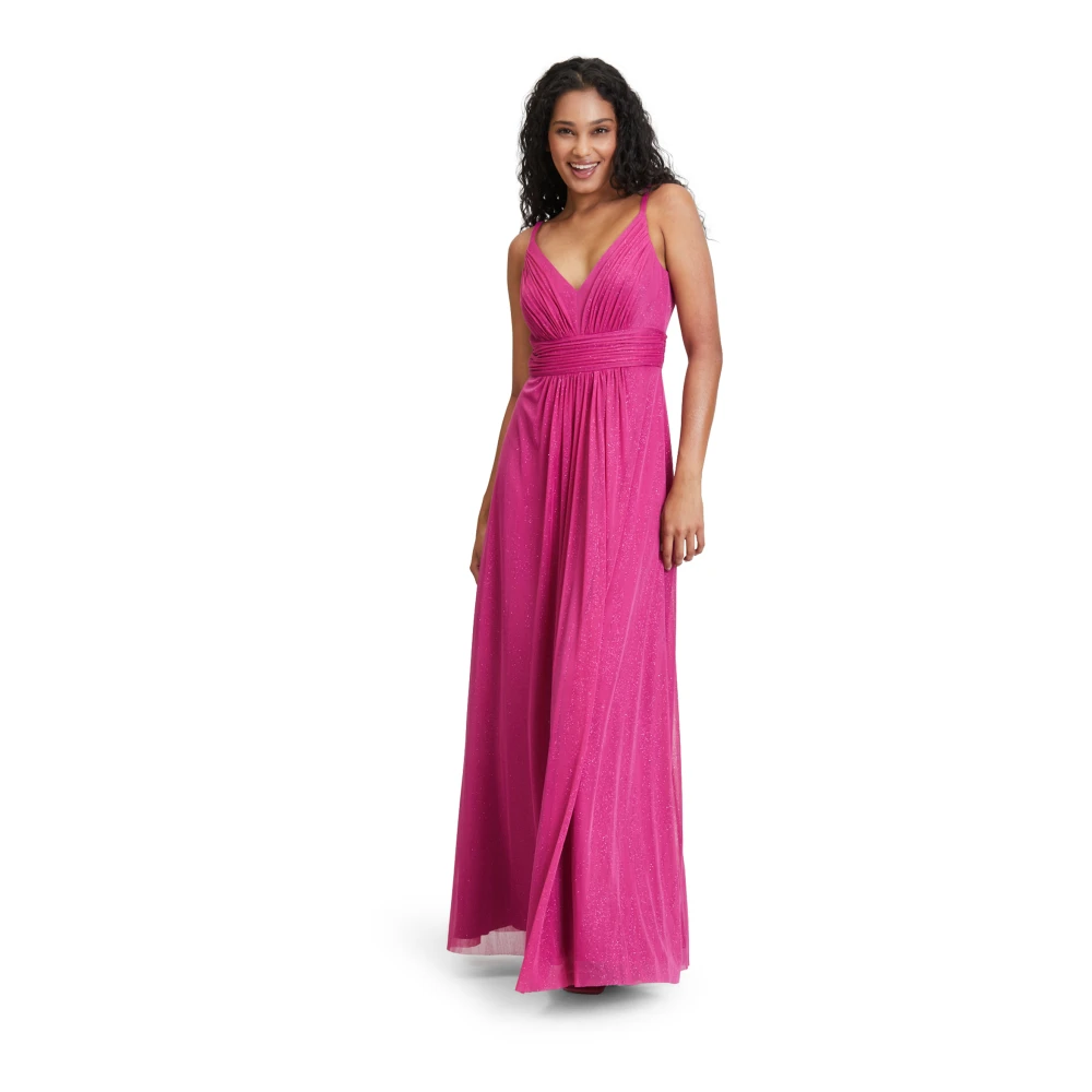 Vera Mont Glitter Maxi Jurk Black Dames