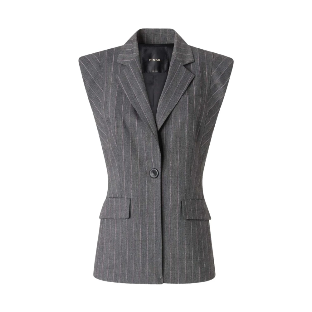 Pinko Genista Vest - Female - Waistcoats - Gray - L - Suits