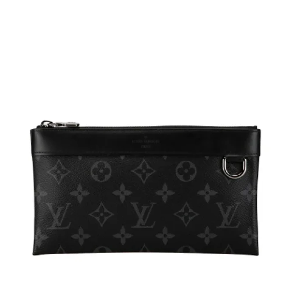 Louis Vuitton Vintage Pre-owned Canvas pouches Black Dames